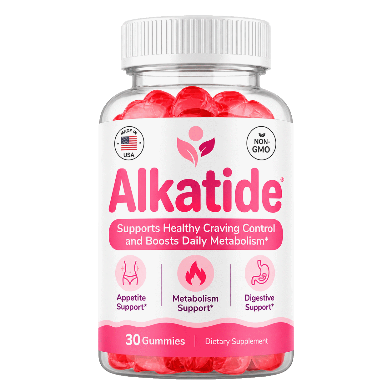 Alkatide apple cider vinegar gummies bottle